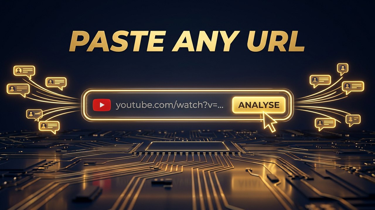 Pasting a YouTube URL into TrendCee