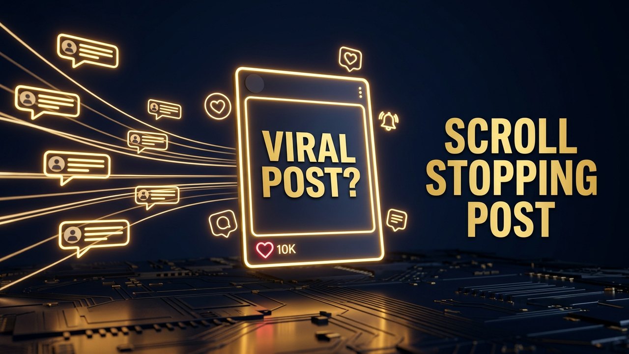 Scroll-stopping social post